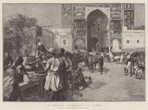 Szabadtéri étterem Lahore-ban